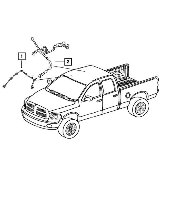 « 68092369AE – Electrical : Pavillon Cablage pour Mopar Image »