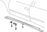 88890215 - Body: Molding for Oldsmobile: Aurora Image