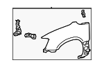 5380248021 - Body: Fender Assembly for Lexus: RX300 Image