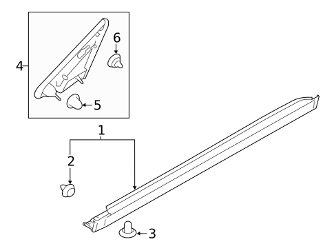 Exterior Trim - Pillars for 2022 Subaru Legacy #0