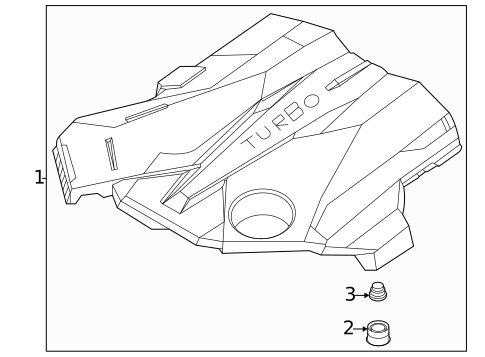Engine Appearance Cover for 2023 Genesis G80 #0