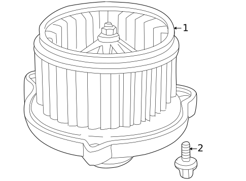Blower Motor & Fan for 2000 Honda S2000 #0