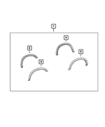 1TD26PWQAD - Mopar Accessories - Component Parts: Wheel Opening Flare Molding for Mopar Image