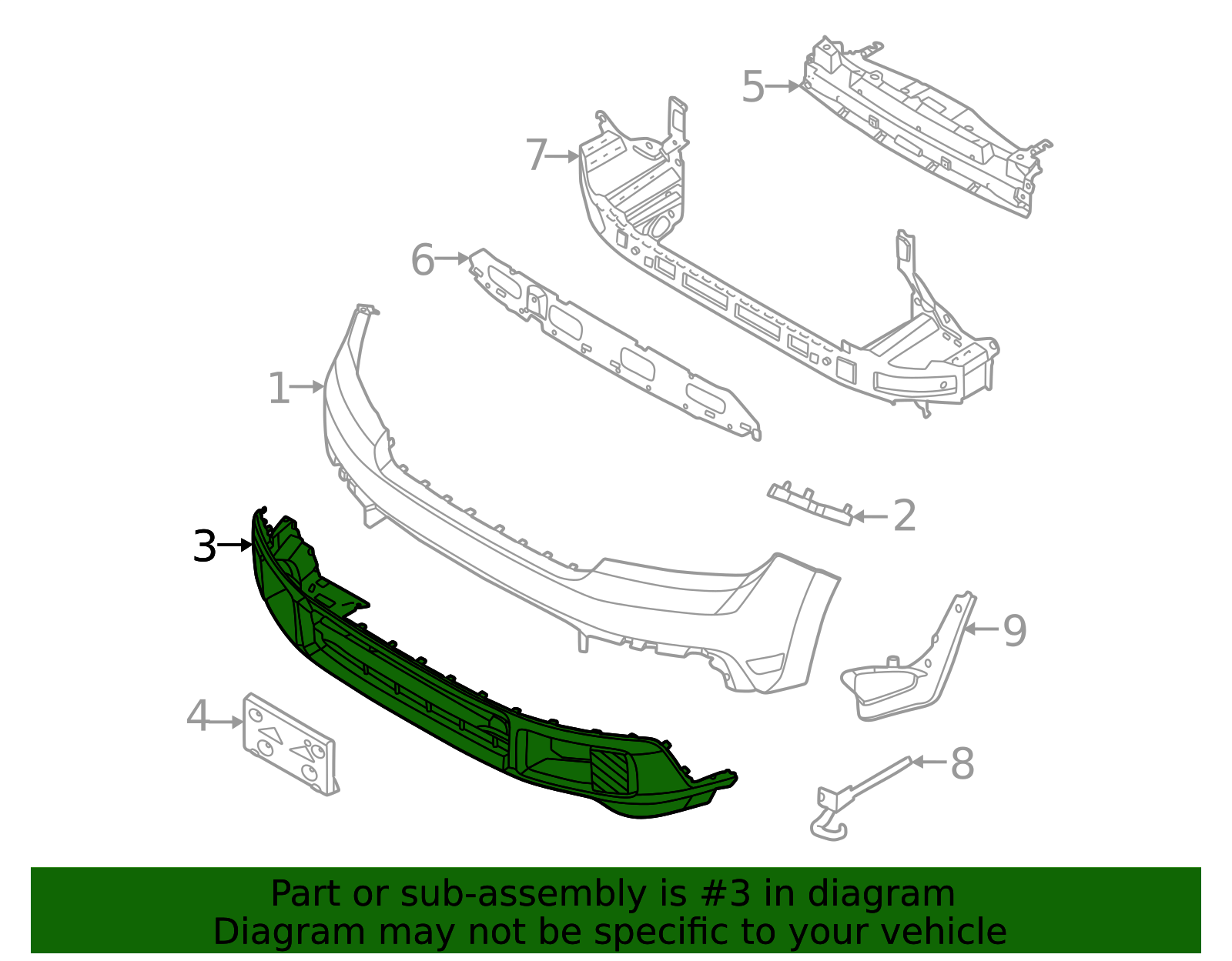 NZ6Z-17626-AB Bumper Cover nz6z17626ab | Fairway Ford OEM Parts