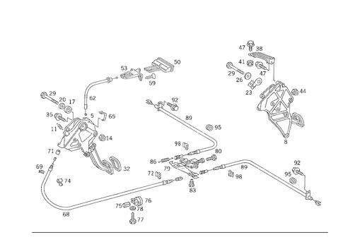 Parking Brake for 1988 Mercedes-Benz 300TE #1