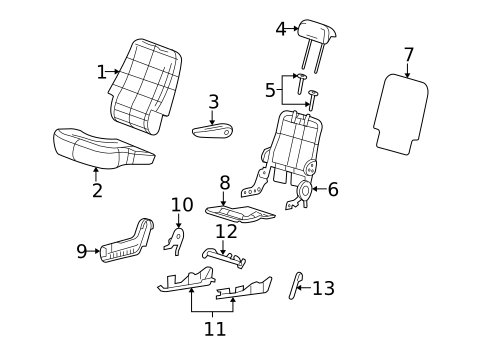 Rear Seat Components for 2005 Ford Freestar #0