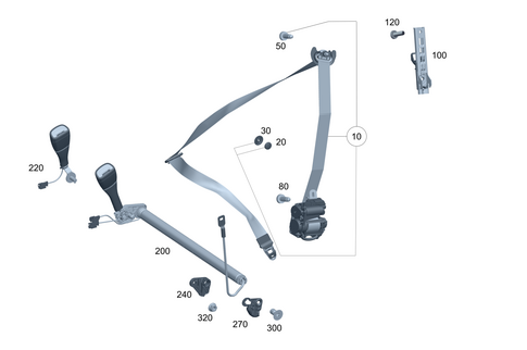 Seat Belt for 2025 Mercedes-Benz S500 #0