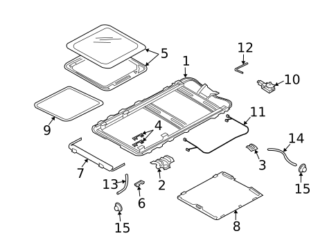 Sunroof for 2005 Subaru Forester #0