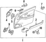 83550SK7A13ZH - Body: Door Trim for Acura Image