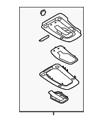 4K0947135AH6PS - Body: Overhead Console for Audi Image