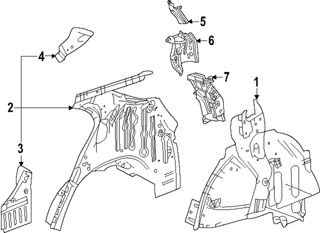 26343070 - : Tail Lamp Pocket for Chevrolet: Equinox Image