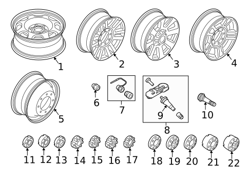 Wheel for 2017 Ford F-250 Super Duty #0