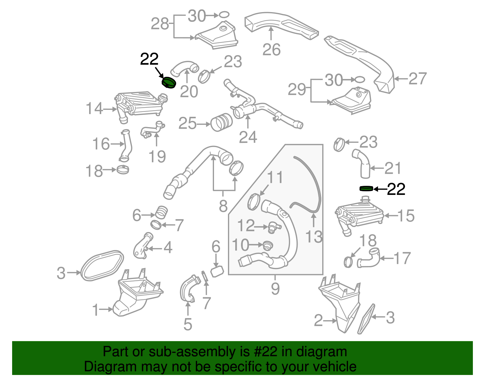 Inter-Cooler Pipe Clamp - Porsche (N-105-188-01)