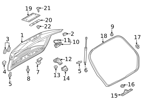 Gate & Hardware for 2017 Audi A3 Sportback e-tron #0