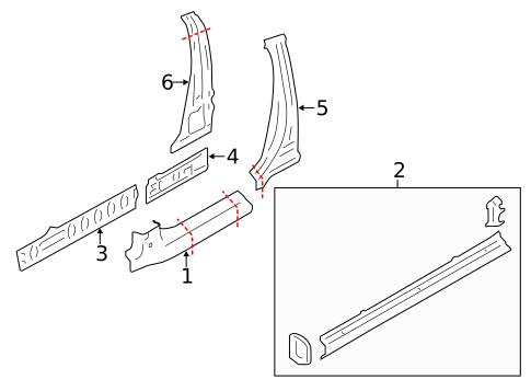 Center Pillar for 2017 Subaru BRZ #0