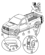 82208576 - Mopar Accessories - Component Parts: Hood Scoop Kit for Mopar Image