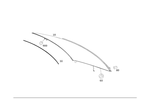 Rear Window (Back Window) for 2013 Mercedes-Benz E350 #0