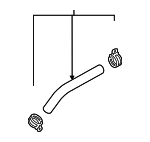 98130707500 - Maintenance &amp; Lubrication: Inlet Hose for Porsche: 718 Boxster, 718 Cayman, Cayman Image