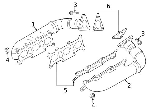 Exhaust Manifold for 2015 Audi A8 Quattro #0