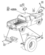 1AN73BD1AB - Electrical: Dome And Reading Lamp for Mopar Image