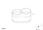 82111468722 - Retrofitting / Conversion / Accessories: Cupholder for BMW: 735i, 735iL, 740i, 740iL, 750iL Image image