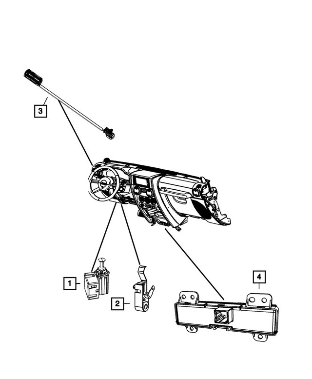 68005343AB - : Pod Switch for Mopar Image