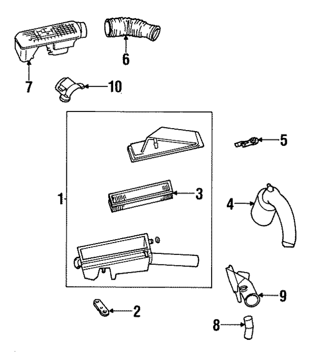 F7RZ9A624DA - Air &amp; Fuel Delivery: Engine Air Intake Hose for Ford Image