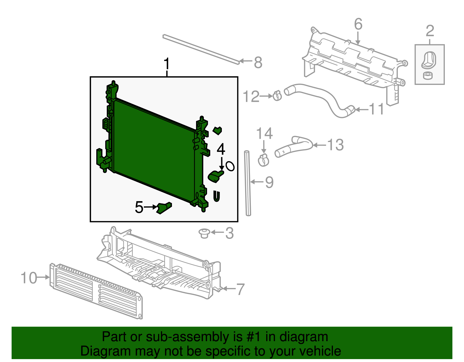 2017-2023 Chevrolet Radiator 42566071 | Capital Chevy Parts