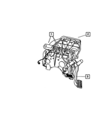 68065023AA - Service Brakes: Pedal Motor And Cable for Mopar Image
