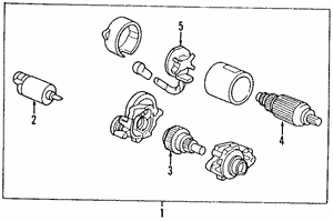 31210P8AA01 - Electrical: Starter Solenoid for Honda: Accord, Odyssey, Pilot Image