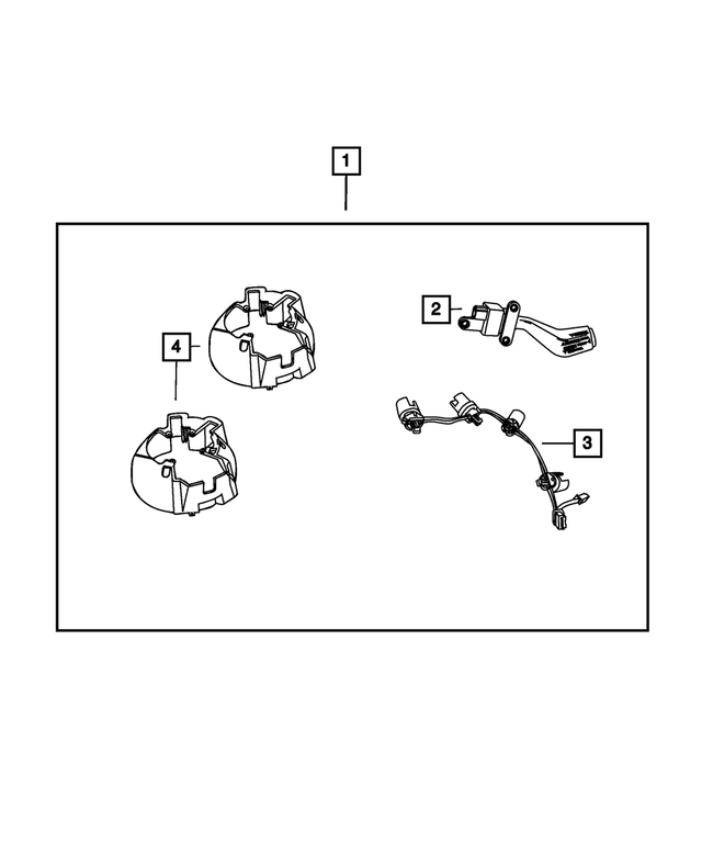 6KK05ZJ8AA - Mopar Accessories - Component Parts: Steering Wheel Back Cover for Mopar Image