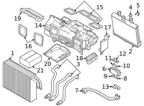 HVAC Case for 2004 BMW 745i #0