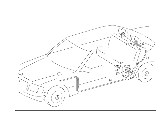 79976182 - Vacuum System: Hose for Mercedes-Benz Image image
