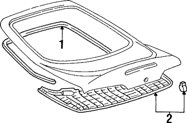 6478114070C0 - : Board,  Back Door Trim for Toyota Image