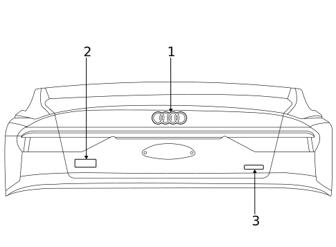 Exterior Trim - Lift Gate for 2025 Audi Q3 #0