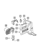 6MM76TX7AC - Interior Trim: Close Out Panel for Jeep: Wrangler Image