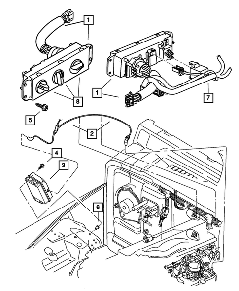 Air Conditioner and Heater Controls for 2006 Jeep Wrangler #0