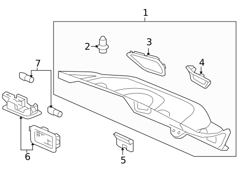 Interior Trim - Trunk for 2011 Acura RL #0