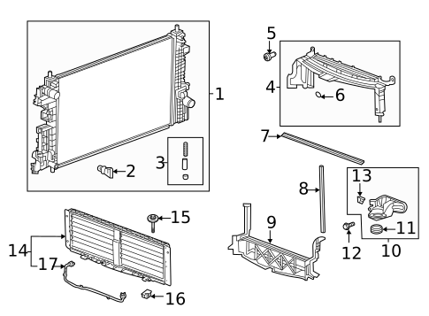 Radiator & Components for 2025 Buick Encore GX #5
