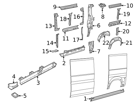 Inner Structure for 2024 Ram ProMaster 1500 #2