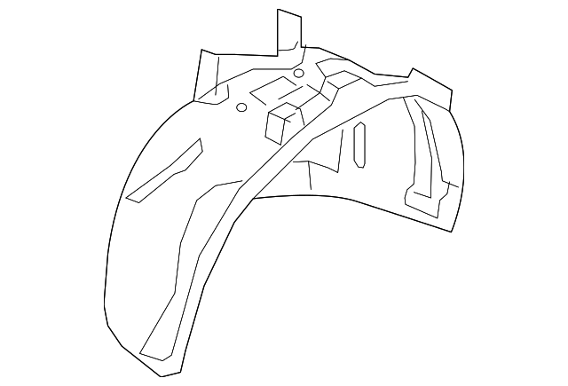 thumbnail image 2 of Evan-Fischer Front Driver Side Fender Liner For Volvo S40 & V50 2004-2011 2 of 5