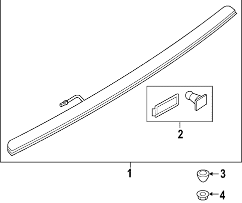 High Mounted Stop Lamp for 2025 Audi RS7 Sportback #0