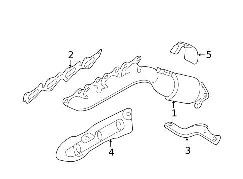 Exhaust Manifold for 2012 Hyundai Genesis #0