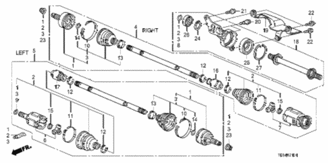 Driveshaft - Half Shaft (AT) for 2012 Honda Fit #0