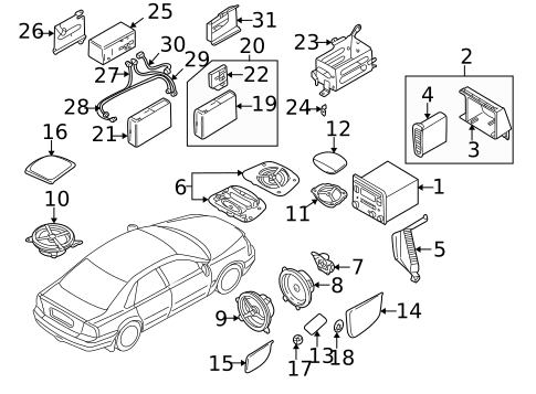 Sound System for 2006 Volvo S80 #0