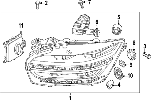 Headlamp Components for 2025 Genesis Electrified GV70 #0