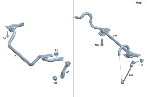 Torsion Bar, Front for 2021 Mercedes-Benz CLS53 AMG #0