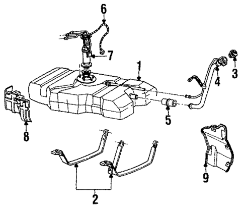 Fuel System Components for 1991 Oldsmobile Custom Cruiser #0