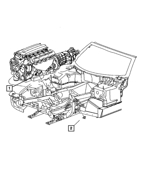 Engine Mounting for 2006 Dodge Viper #2