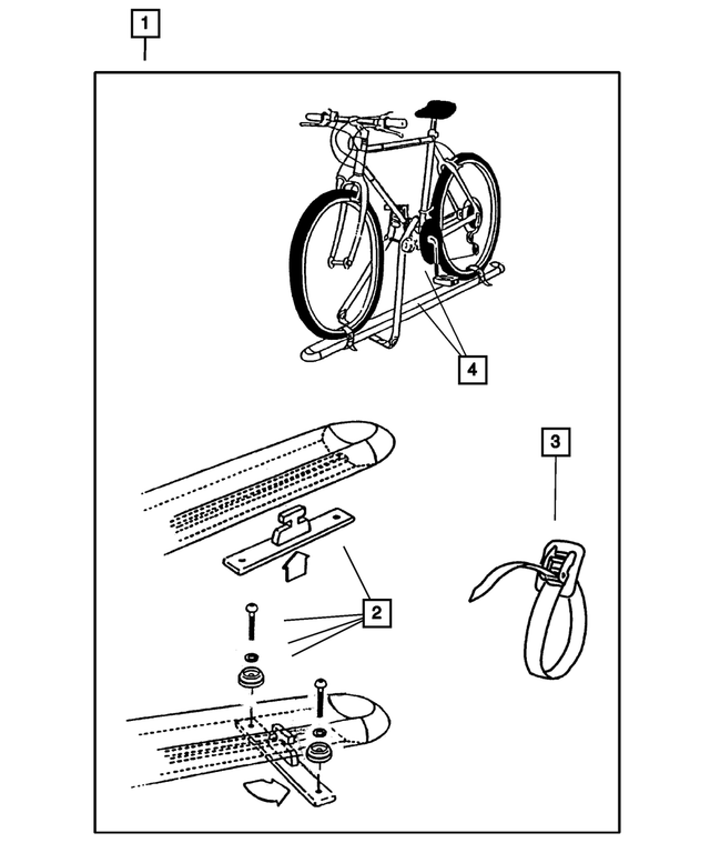 « 5016513AA – Mopar Accessories - Component Parts : Fixation De Chargement Sangle pour Mopar Image »